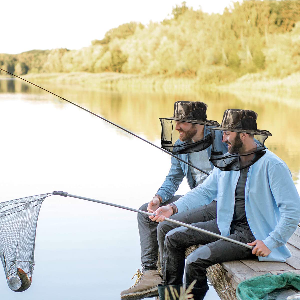 Proberos Sun Hat for Men Women with Detachable Mesh Face Cover, Multi-Function Wide Brim Summer Sun Cap with Mosquito Proof Net Bucket, Foldable Bucket Hat for Fishing, Farming, Beekeeper Pick Honey Proberos Sun Hat for Men Women with Detachable Mesh Face Cover, Multi-Function Wide Brim Summer Sun Cap with Mosquito Proof Net Bucket, Foldable Bucket Hat for Fishing, Farming, Beekeeper Pick Honey